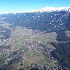 Flugwegposition um 15:07:10: Aufgenommen in der Nähe von Innsbruck, Österreich in 1691 Meter
